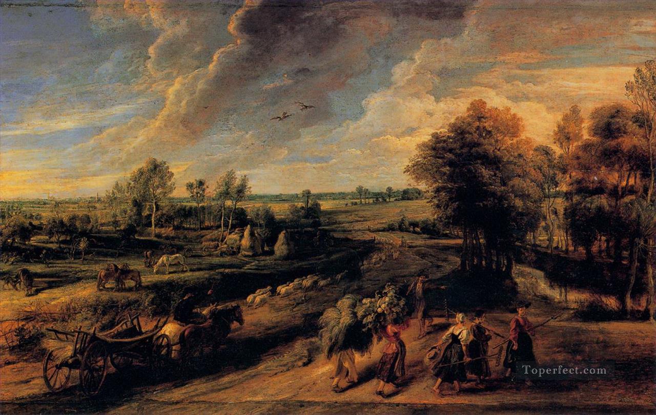 the return of the farm workers from the fields Peter Paul Rubens Oil Paintings